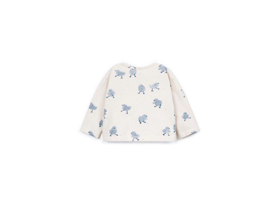 Printed jersey LS T-shirt - Chick detail
