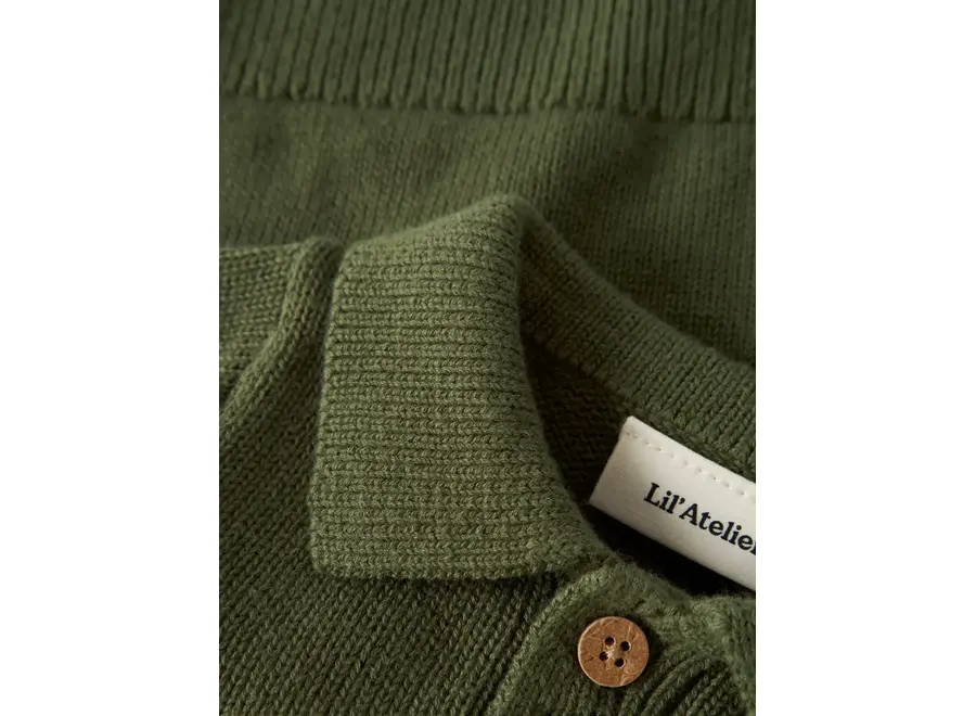 Molo knit polo - Cypress