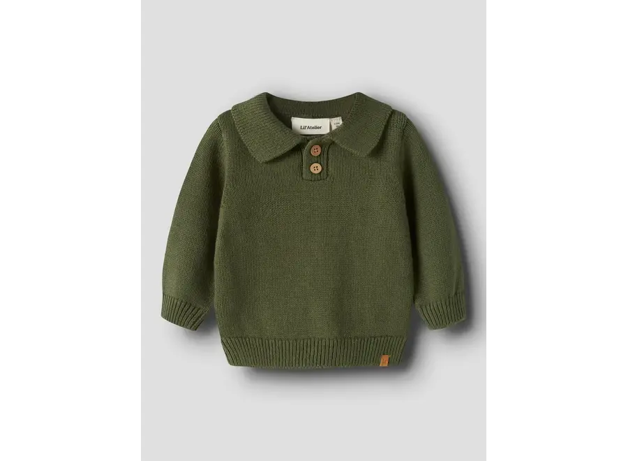Molo knit polo - Cypress