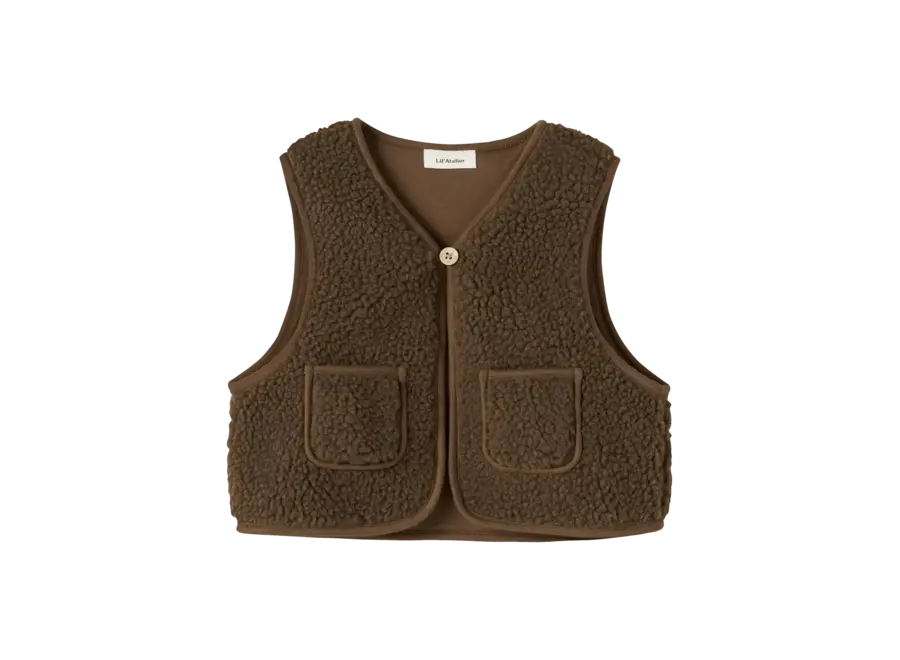 Jono RLX Sherpa vest - Teak