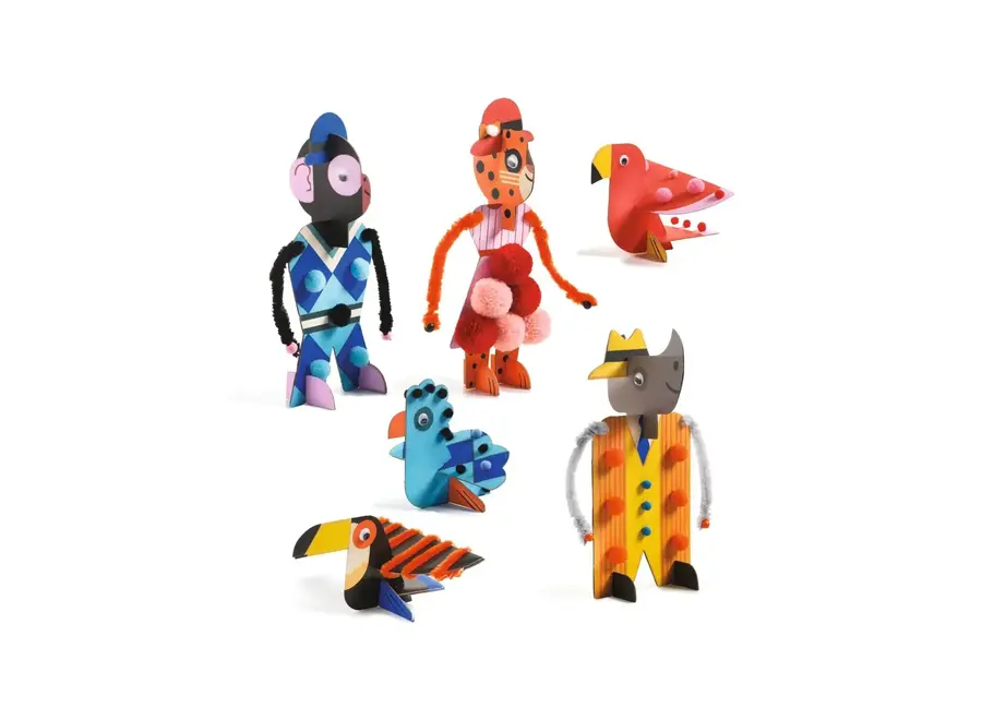 Creative box - 6 chicjes van de Savannne