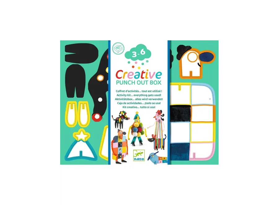 Creative box - 6 grote mannetjes en kleine hondjes