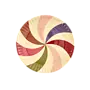 Round serving dish - Multicolor