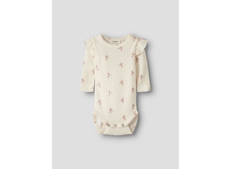 Rachello Tyl LS slim body - Turtledove/ Birds
