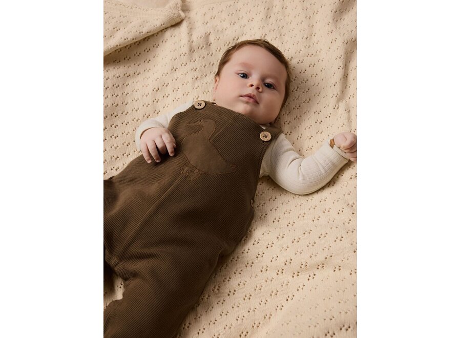 Naffel loose sweat overall - Teak