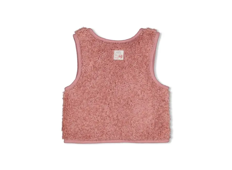 Teddy gilet - Mauve