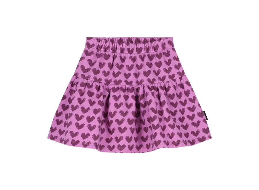 Adore sweat skirt - Purple hearts
