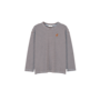 Moos LS T-shirt - Fondant brown/ Cloud blue