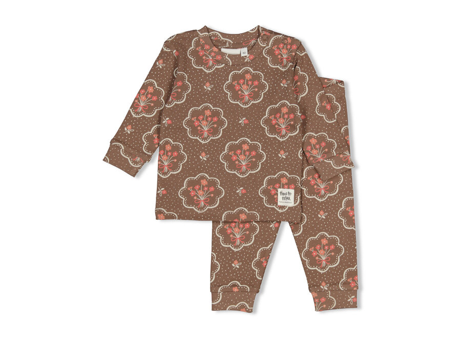 Baby pyjama - Maddie Medallion (bruin)