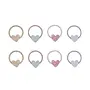 Teeny heart mini hair ties