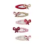 Cutesy bow mini hair clips