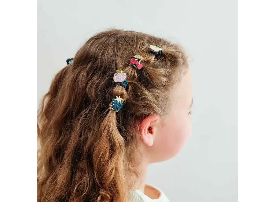 Winter fruits mini hair ties
