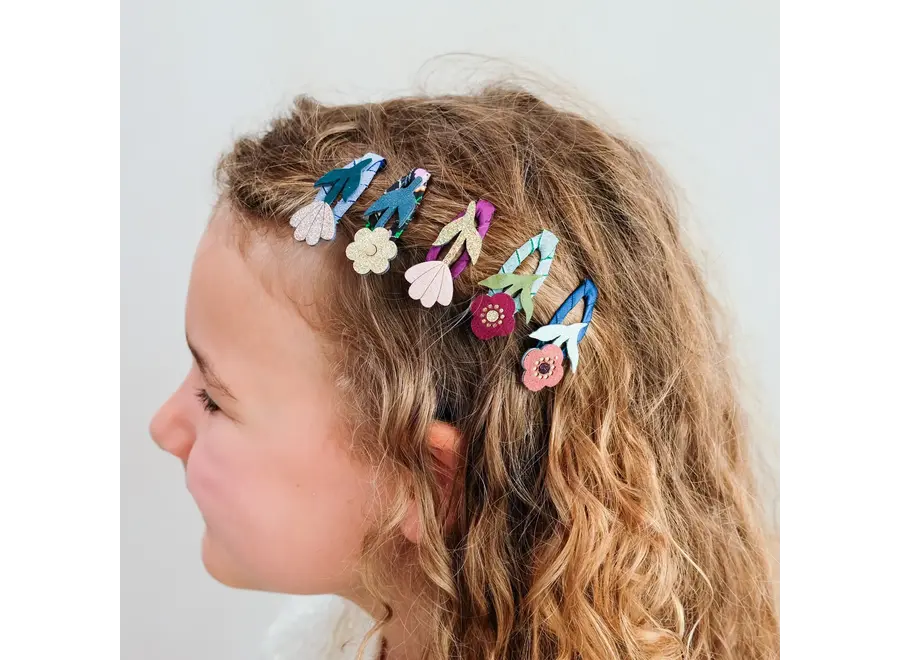 Autumn bouquet mini hair clips
