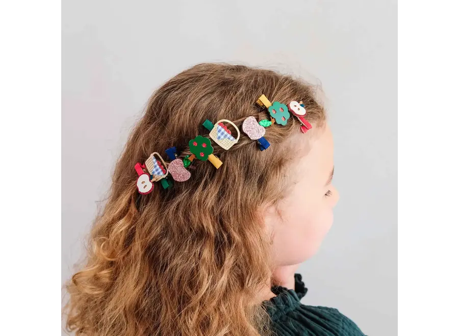 Apple harvest salon hair clips