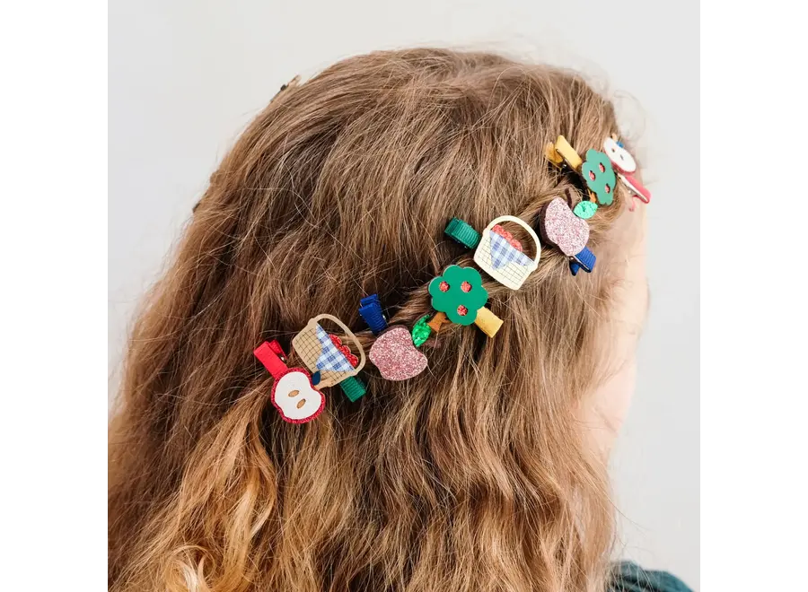 Apple harvest salon hair clips