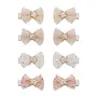 Tutu bow salon hair clips