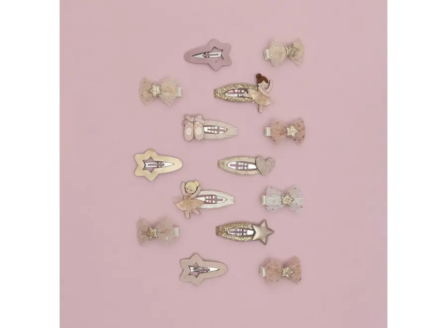 Ballerina mini hair clips