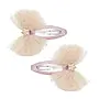 Large tutu bow hair clips