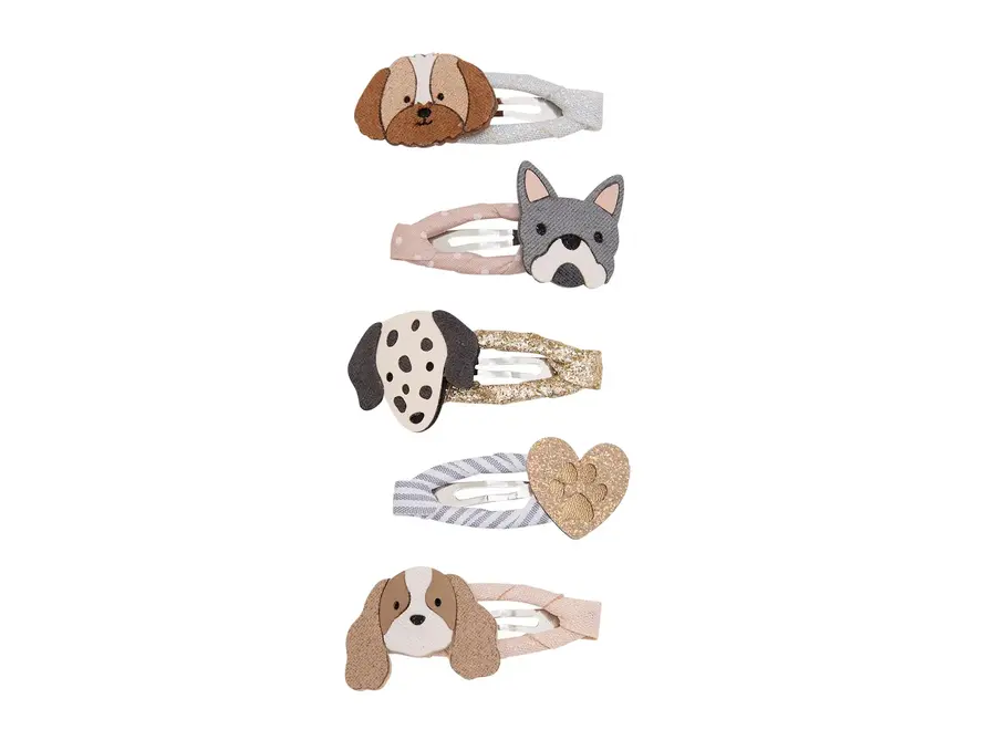 Puppy love mini hair clips