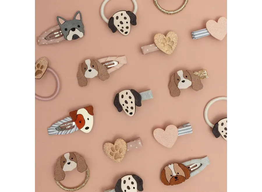 Puppy love mini hair clips