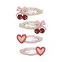 Fancy cherries hair clips