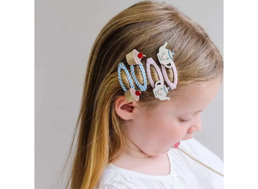 Afternoon tea hair clips