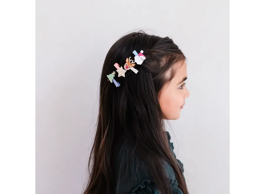Christmas salon hair clips