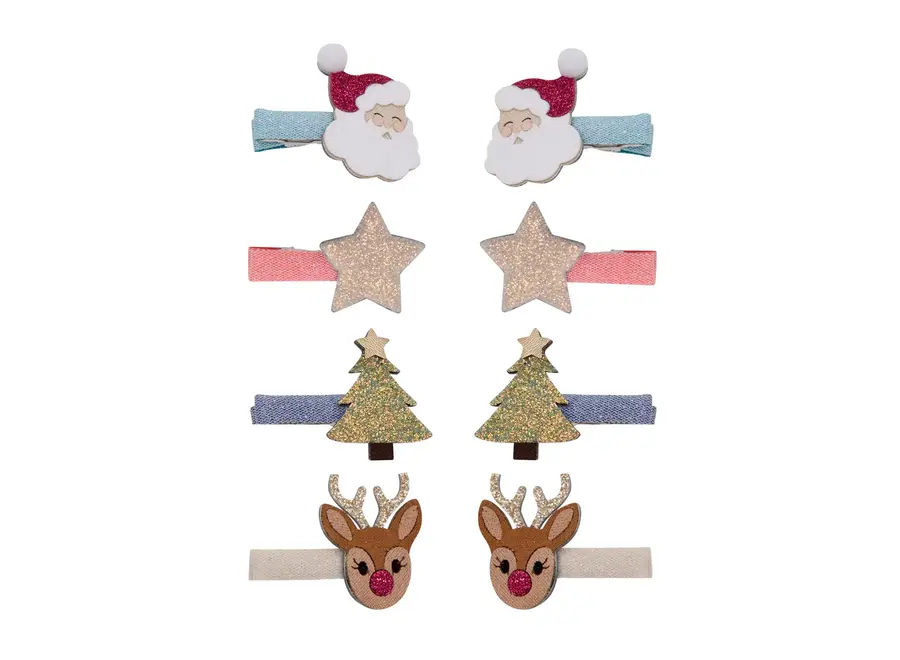 Christmas salon hair clips