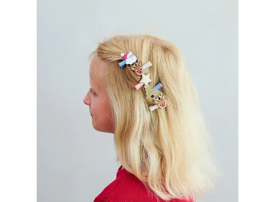 Christmas salon hair clips