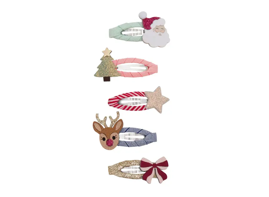 Christmas mini hair clips