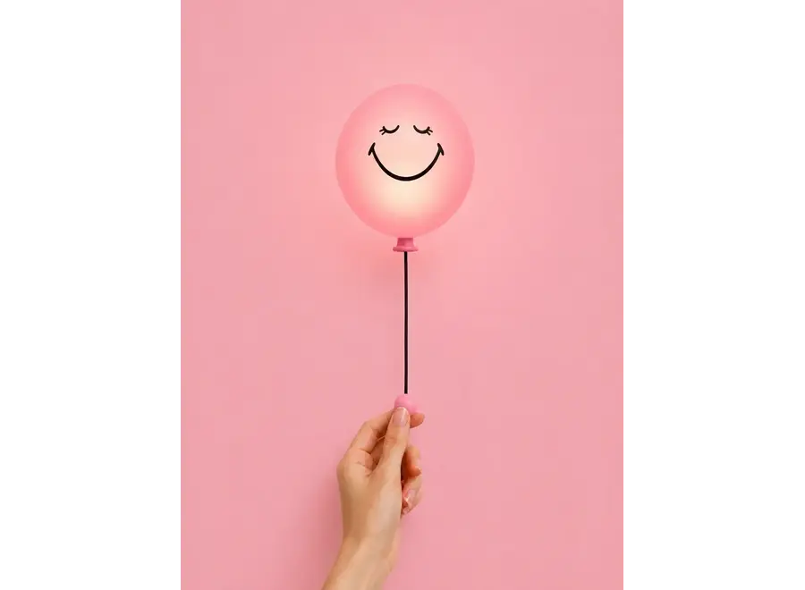 Muurlampje - Bubbly light pink - Smiley World