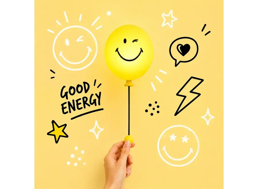 Muurlampje - Bubbly light yellow - Smiley World