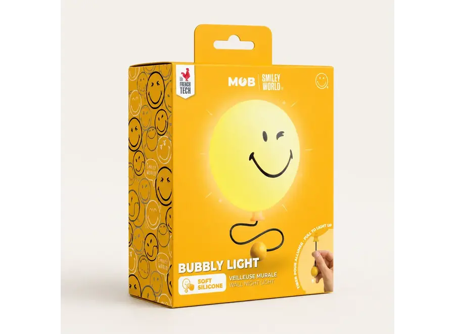 Muurlampje - Bubbly light yellow - Smiley World