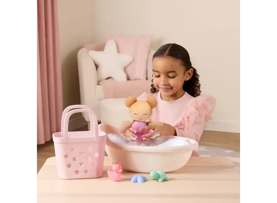 Baby Doll blond hair & Bad speelgoed set