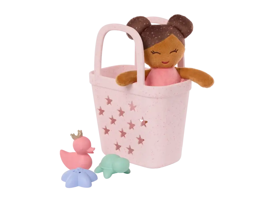 Baby Doll brown hair & Bad speelgoed set