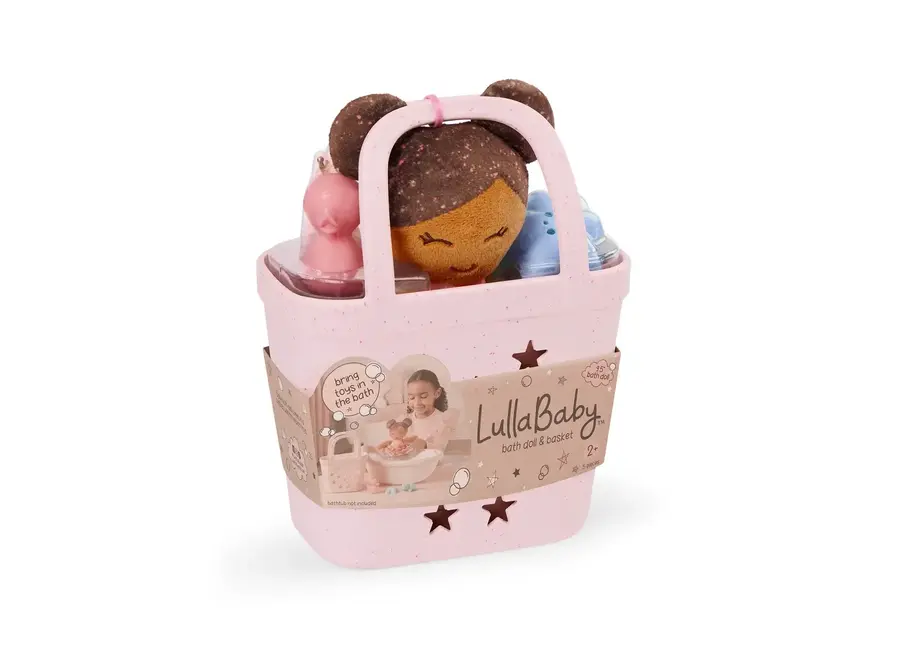 Baby Doll brown hair & Bad speelgoed set