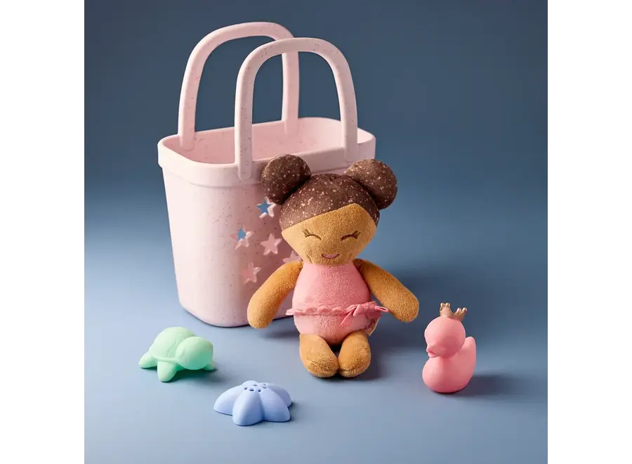 Baby Doll brown hair & Bad speelgoed set