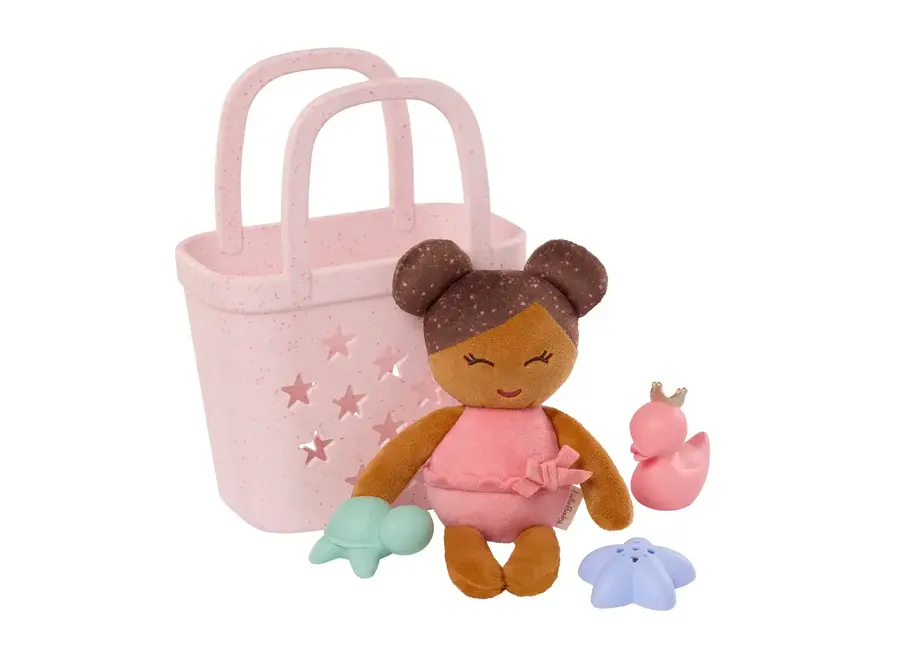 Baby Doll brown hair & Bad speelgoed set
