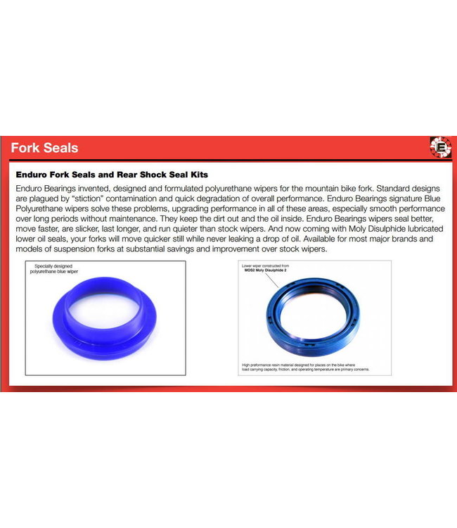 Enduro I Fork Seal Kit I FK-6615 I Rock Shox 35mm Lyrik