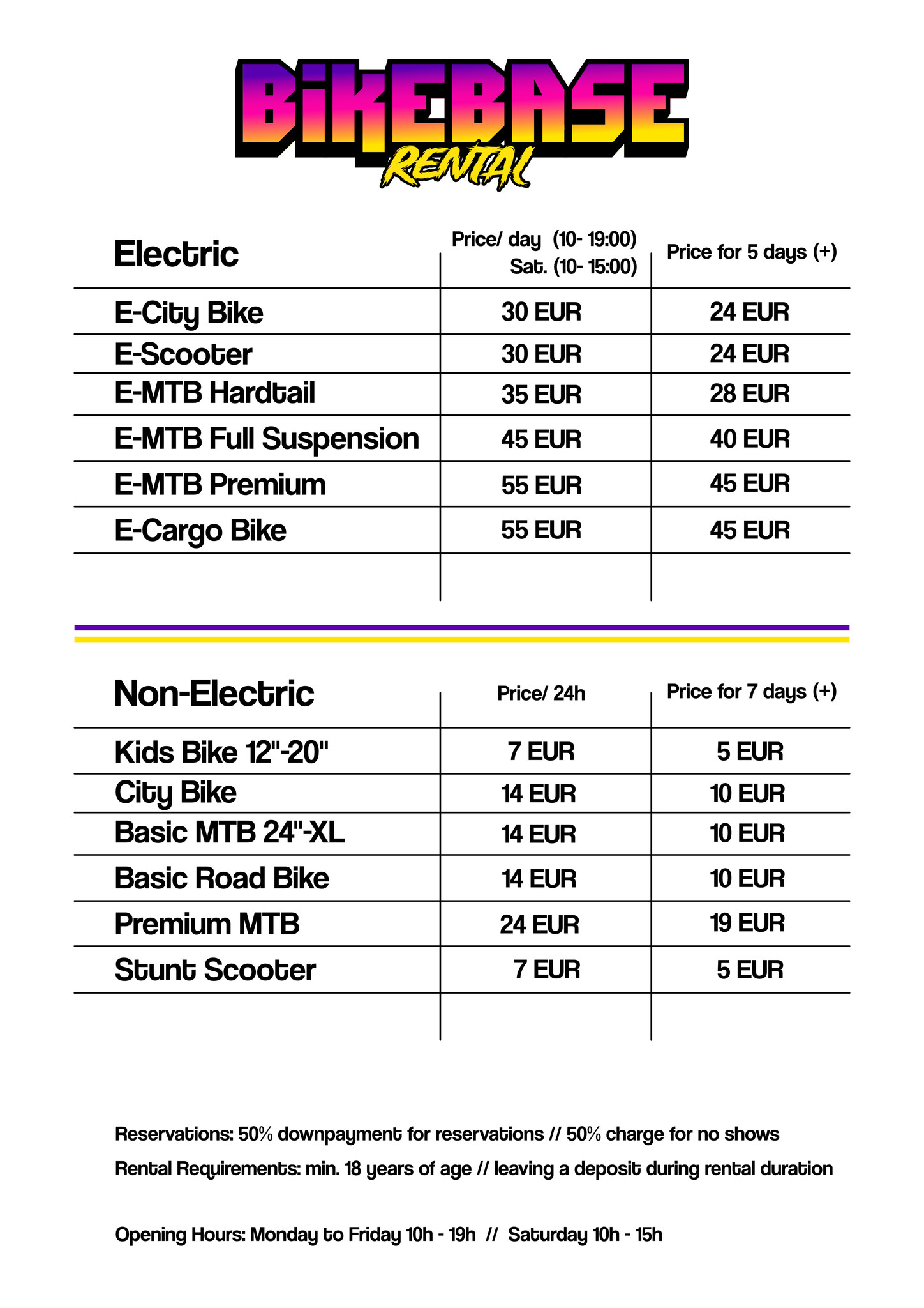 Bike Rental Bike Base