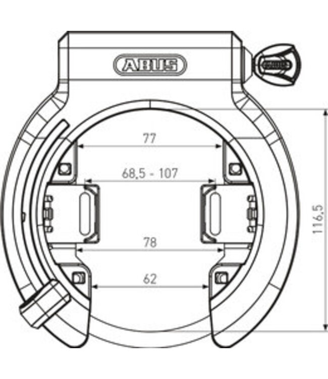 ABUS I Granit XPlus 6950M R BK AM
