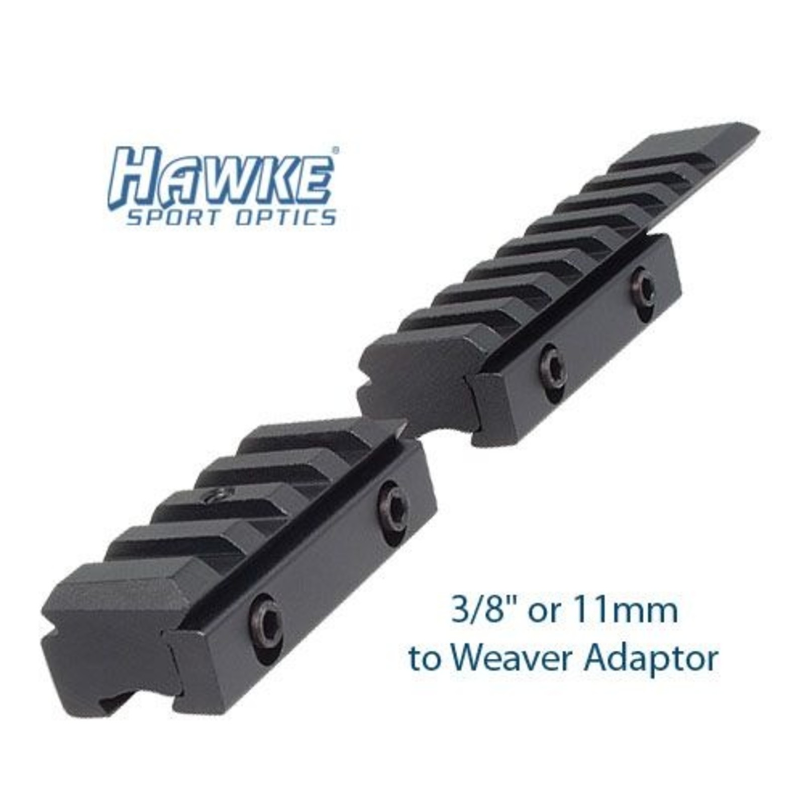 Hawke Hawke Adaptor Base 2 Piece 11MM Dovetail - 22mm Weaver