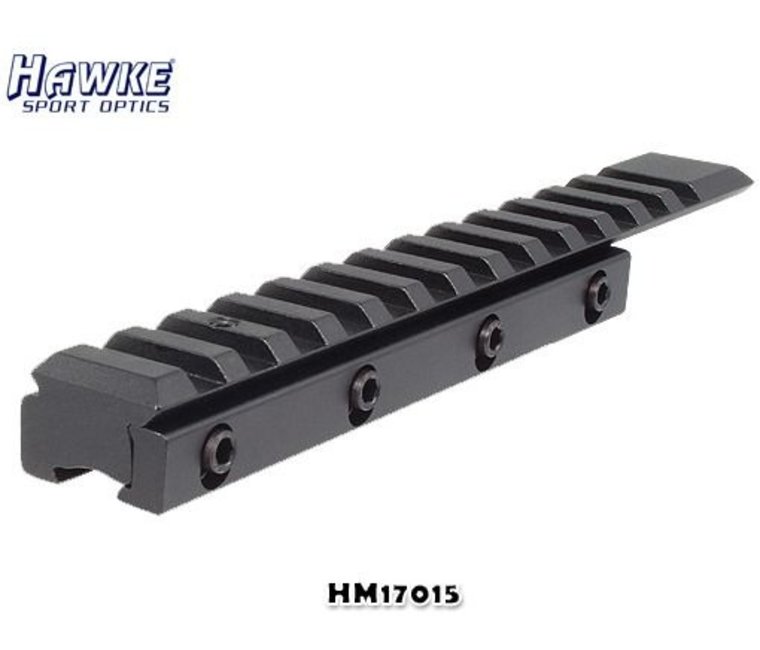 Adaptateur HAWKE Rail de 11mm en rail Weaver (2 x 38mm) - Colliers, Rails,  Embases, Adaptateurs/Rails, Embases et Adaptateurs - Armurerie Eliott