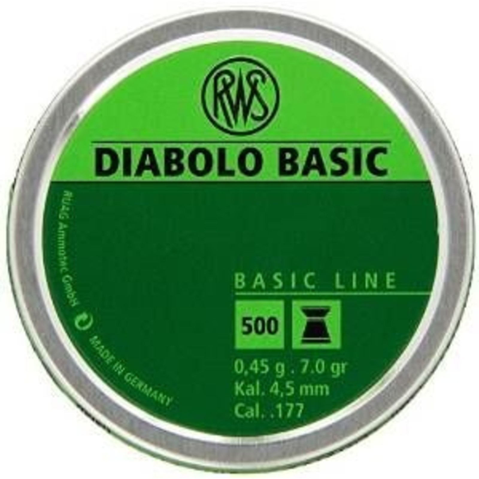 RWS RWS Diabolo Basic Line 4.5mm | 7.0 grain