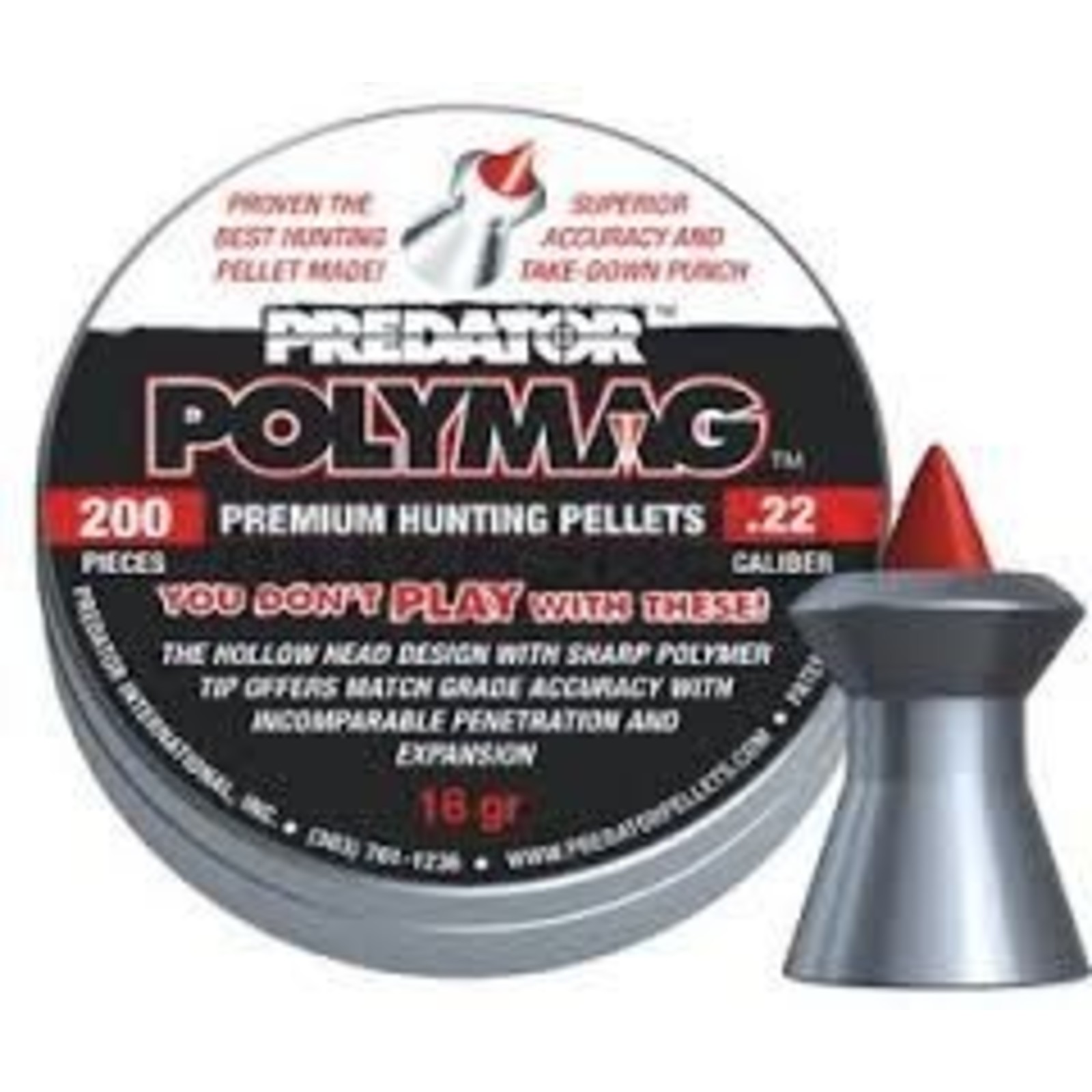 JSB Predator Polymag 5.5mm (.22) | 16gr | 200pcs