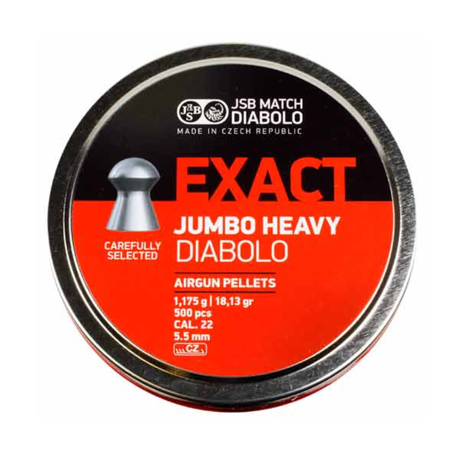 JSB JSB Exact Jumbo Heavy 5.5mm (.22) | 18.13gr | 500pcs