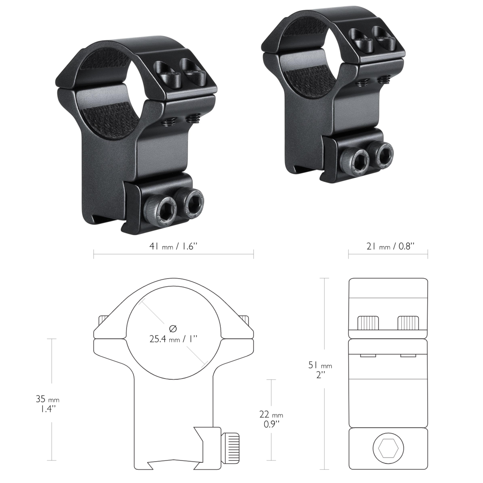 Hawke Hawke Sport Match Scope mounts