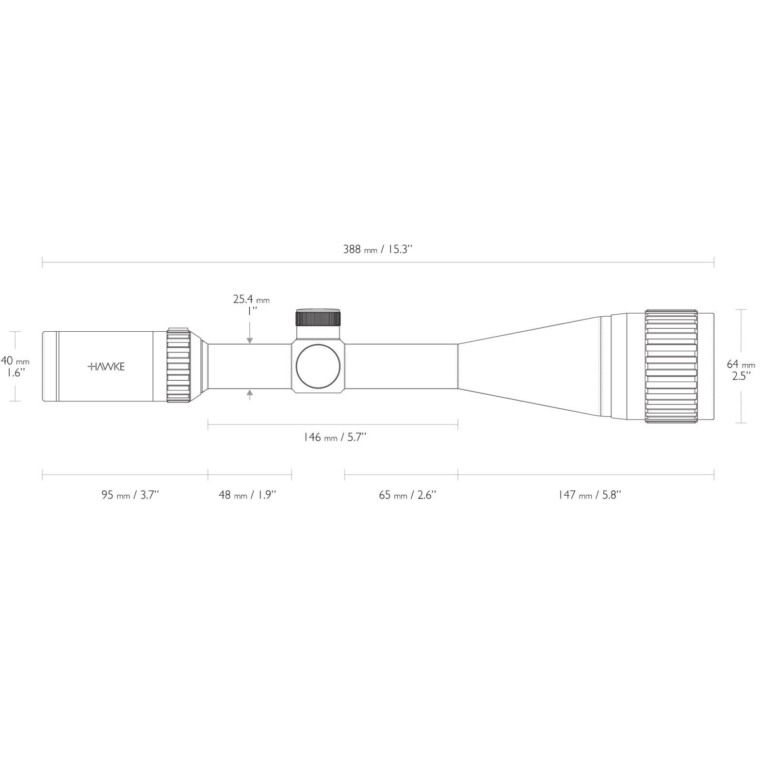 Hawke Vantage 4-16x50 AO IR