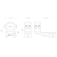 Hawke 2 Inch Extension Ring Mounts