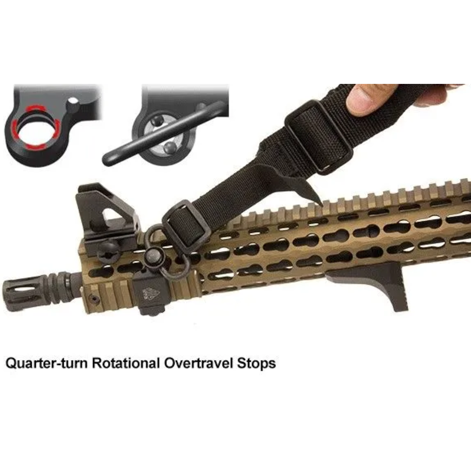 UTG Angled QD Swivel adapter Picatinny/Weaver